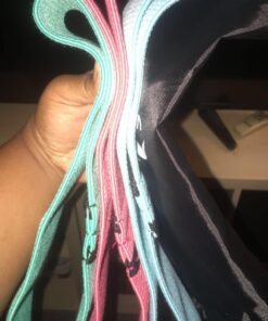 Victorem Resistance Hip Booty Bands Set - Fabric Bands for Glutes and Legs Exercise - with Digital Workout Guide Sky Blue, Pink, Mint 41 71b24Ft53cL