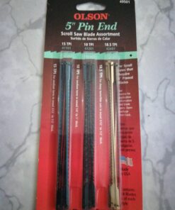 OLSON SAW FR49501 Pin End Scroll Saw Blade,18 Pack 18 Pack 9 71b2ghHM01L