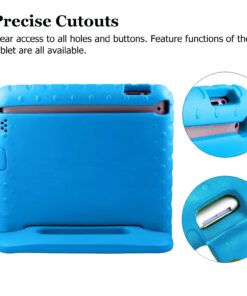 AVAWO Kids Case for Apple iPad 2 3 4 - Light Weight Shock Proof Convertible Handle Stand Kids Friendly for iPad 2, iPad 3rd Generation/ 4th Generation Tablet - Blue for iPad 2 3 4 Generation (Old Model) 27 71b3KPZ4rVL