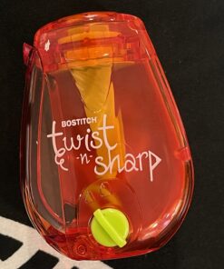 Bostitch Office Twist-n-Sharp Pencil Sharpener, for Kids & Colored Pencils, Assorted Colors (PS1-ADJ) 66 71b3aONyHXL 1