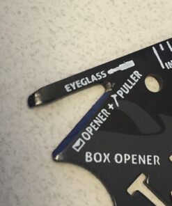 Wallet Ninja Multitool Card – 18 in 1 Credit Card Multi-Tool (Bottle Opener, Can Opener, Screwdrivers, Phone Stand & More) – Black 35 71b3zLqa pL