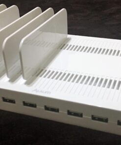 Alxum iPad Charging Station for Multiple Devices, 96W 10 Port Cell Phone Charging Station Organizer,USB Fast Charger Dock Compatible w iPad/iPhone/Android/Kindle/Fire/Kindle Tablet, UL Certified,White 57 71b4Gi5fXiL