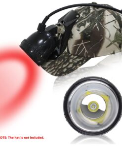 GearOZ 1000 Lumen 10W LED Coon Hunting Lights, Hunter Headlamp for Coyotes Hog Predators, Explosion Proof Mining Camping Bright Headlight Rechargeable for Night Working - with 4 Optical Filters 10.0 14 71b597OTprL