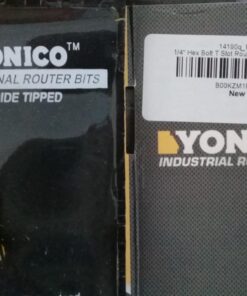 YONICO T Track T Slot Router Bit 1/4-Inch Hex Bolt 1/4-Inch Shank 14190q 1/4" Hex Bolt x 7/16" Head - 1/4" Shank 16 71b5LT7vtYL