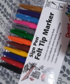 Pentel Felt Tip Sign Pen, Set of 12 Assorted Colors (S520-12) 12 pack 31 71b5ho0DeeL
