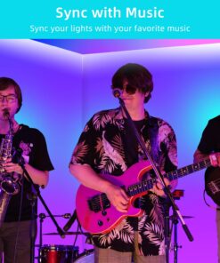 Alternative view of 100FT Smart LED Strip Lights (2 Rolls of 50ft), RGB Strip Lights Sync to Music with 40 Key Remote Controller LED Lights for Bedroom,Christmas Lights decration (Multi-Colored, 100FT) Multicolor 100 Feet