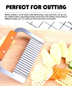 2PCS Stainless Steel Wavy and Straight Soap Mold Loaf Potato Vegetable Cutter Cutting Tool 2PCS Wavy+Straight 15 71b6Ewcf6HL