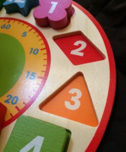 Melissa & Doug Shape Sorting Clock - Wooden Educational Toy 51 71b7VMda2NL 2