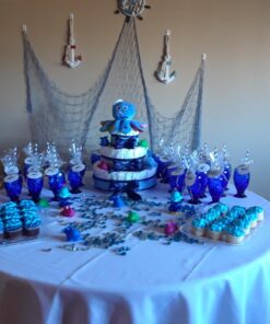 Beistle Blue Cotton String Novelty Nautical Decorative Fish Netting Under The Sea Luau Party Supplies, 4' x 12' 30 71b8V55veVL