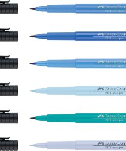 Faber-Castell Pitt Artists Shades of Blue Pen Brush (Wallet of 6) Pitt Artists Pen Brush - Shades of Blue 11 71b9AweVDWL