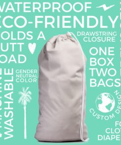 Diaper Dekor Cloth Diaper Liner | 2 Count | Gray | Perfect for Cloth Diapers | Just Step – Drop – Done | Quick & Easy to Replace | Fits the Diaper Dekor Plus Hands-Free Diaper Pail | Machine Washable 13 71b9N3Y5EoL