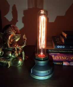 Kiven Steampunk Table Lamp UL Certification Button Switch Cord Vintage Style Desk Light E26 Iron Base Modern Antique Table Light Bulbs Not Included 26 71b9S1VekL