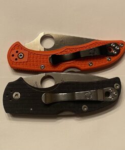 Spyderco Delica 4 Lightweight 7.15" Signature Folding Knife with 2.90" Flat-Ground Steel Blade and High-Strength FRN Handle - PlainEdge Grind Delica 4 Lightweight Flat Ground Orange 22 71b9h8I5KPL
