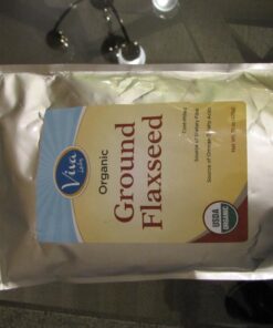 Viva Naturals Organic Ground Flaxseed - Premium Quality Plant-Based Protein and Vegan Omega 3 with Fiber, Perfect for Smoothies, Non-GMO and Gluten Free, 15 oz (425 g) 15 Ounce (Pack of 1) 37 71b9i8XXa L