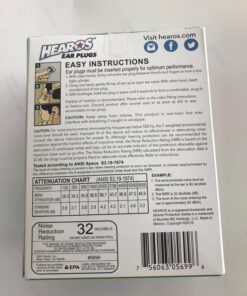 HEAROS Xtreme Foam Earplugs, 33dB NRR Ear Plugs, 100 Pairs, Foam Ear Plugs Noise Reduction & Hearing Protection 29 71bAsVfVSaL 2