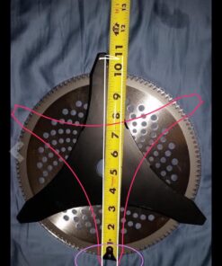 Pool Supply Town 12" x 3T 12-Inch 3 Teeth Heave Duty Steel Brush Cutter Trimmer Weed Eater Blade 38 71bB67IyBjL