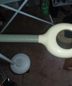 5X Magnifying Lamp LED Magnifier Light Glass Lens W/Adjustable Gooseneck, Floor Rolling Stand Facial Beauty Spa Salon Light Equipment Visual Aid 33 71bB9VNtE2L