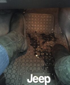 Jeep Logo Car Truck SUV Front & Rear Seat Rubber Floor Mats - 4PC 17 71bBLjTFQlL