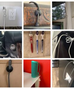 Cable Clips, OHill 16 Pack White Self Adhesive Cord Holder, Ideal Cable Management Cord Organizer Wire Keeper for Phone Charger, Computer, Desk, Home, Office, Car, Nightstand 36 71bBjMrO2HL