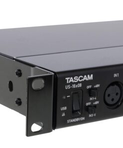 Tascam US-16x08 Rackmount USB Audio/MIDI Interface for Recording, Drum Recording, 8 XLR/8 1/4" Inputs, 8 Outputs, Control Software,Black 39 71bCD2CrFVL