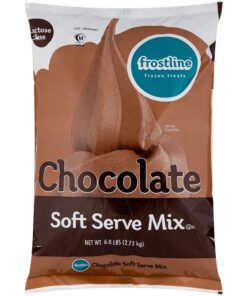Frostline Lactose Free Soft Serve Mix Variety, Chocolate and Vanilla, 6 lb Bags with By The Cup Rainbow Sprinkles 17 71bCS550r4L