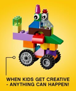 LEGO Classic Medium Creative Brick Box 10696 Building Toy Set - Featuring Storage, Includes Train, Car, and a Tiger Figure, and Playset for Kids, Boys, and Girls Ages 4-99 43 71bCpgG8XTL