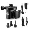Dr.meter Electric Air Pump for Mattress, 3 Ways Powered Portable Air Pump with 3-Nozzle - AC 110V, DC 12V, Battery Operated Quick-Fill Inflator Deflator for Inflatable Pool Raft Bed Boat Snow Ring HT-401 43 71bCtfJEneS