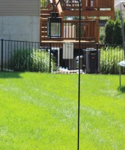 Ashman Black Shepherd Hook 92 Inch (Pack of 3), 1/2-Inch Thick, Solid Metal Single Piece Hook, Super Strong, Rust Resistant, Hanging Plant Baskets, Heavy Bird Feeders & More. 3 Pack 16 71bEdVvv97L