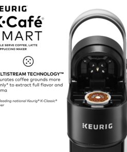 Keurig K-Cafe SMART Single Serve K-Cup Pod Coffee, Latte and Cappuccino Maker, Black 58 71bEnDXTamL