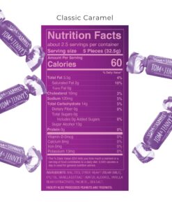 Tom & Jenny's Sugar Free Candy (Soft Caramel) with Sea Salt and Vanilla - Low Net Carb Keto Candy - with Xylitol and Maltitol - (Classic Caramel, 1-pack) 2.9 Ounce (Pack of 1) 20 71bFA5bbo7L