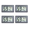 4-Pack Mini Digital Temperature Humidity Meters Gauge Indoor Thermometer Hygrometer LCD Display Fahrenheit (℉) for Reptile Tank,Jars,Guitar Case,Greenhouse, Garden, Cellar, Fridge, Closet