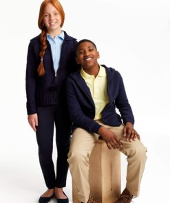 French Toast Boys' Long-Sleeve Pique Polo Shirt 14 Yellow 22 71bFlIa9CBL 2