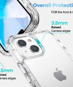ORIbox for iPhone 14 Case for iPhone 13 Case, Heavy Duty Shockproof Anti-Fall Clear Case Crystal Clear 29 71bG8bMflFL