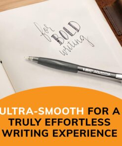 BIC Glide Retractable Ball Pen, Medium Point (1.0 mm), Blue, Comfortable Rubber Grip for Smooth Writing, 12-Count 12 Count (Pack of 1) 15 71bGQlzFKRL