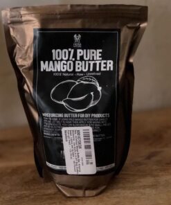 era of nature Organic Unrefined Raw MANGO BUTTER BLOCK Bulk, Skin Moisturizing, Use Alone or in DIY Body Butters, Soaps, Lotions and lip balm - 16oz 16 Ounce (Pack of 1) 17 71bGovMFHzL