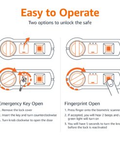 Amazon Basics Steel Home Security Electronic Safe with Programmable Keypad Lock, Secure Documents, Jewelry, Valuables, 1.8 Cubic Feet, Black, 13.8"W x 13"D x 19.7"H 31 71bGqX5UZmL 1