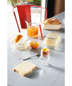 Alternative view of Luminarc Arcoroc lid 17x10,5cm, 1 Piece Plain Glass Butter Dish, Classic Design