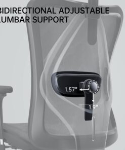 SIHOO M57 Ergonomic Office Chair with 3 Way Armrests Lumbar Support and Adjustable Headrest High Back Tilt Function Grey 29 71bHdl3X6AL
