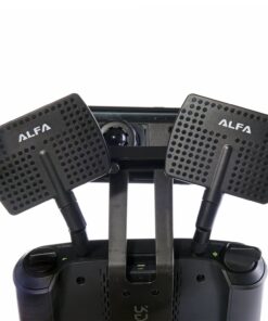 Alfa 2.4HGz 7dBi RP-SMA Panel Screw-On Swivel Antenna Netwrok Adaptors - Also Works for 3DR Solo Drone, DJI Phantom 3 Drone, Yuneec Typhoon H ST16 Controller, adds Range 21 71bHoRHjnpL