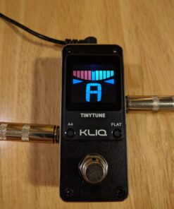 KLIQ TinyTune Tuner Pedal for Guitar and Bass - Mini - Chromatic - with Pitch Calibration and Flat Tuning (Power Supply Required) 43 71bIvJJH1sL