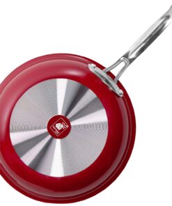 Red Copper 10 inch Pan by BulbHead Ceramic Copper Infused Non-Stick Fry Pan Skillet Scratch Resistant Without PFOA and PTFE Heat Resistant From Stove To Oven Up To 500 Degrees 1 15 71bJ3xTACL