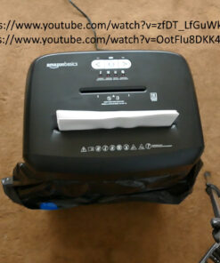 Amazon Basics 15 Sheet - New model Cross Cut Paper and Credit Card CD Shredder With 6 Gallon Bin, Black 44 71bJ6wtPX3L