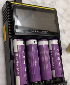 EdisonBright Nitecore D4 Digital Smart Battery Charger for Li-ion Ni-MH Ni-CD with 12V DC Car Adapter, NBM40 18650 Battery Magazine Battery Carry Case 21 71bJCqiCPsL