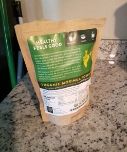 FGO Organic Moringa Oleifera Leaf Powder, 100% Raw from India, 16oz (Pack of 1) 1 Pound (Pack of 1) 27 71bKCIzJb2L