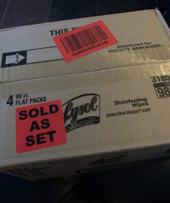 Lysol Disinfectant Handi-Pack Wipes, Multi-Surface Antibacterial Cleaning Wipes, For Disinfecting and Cleaning, Lemon and Lime Blossom, 320 Count (Pack of 4) 80 Count (Pack of 4) 34 71bKHGy3LQL