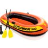 INTEX 58332EP Explorer 300 Inflatable Boat Set: Includes Deluxe Aluminum Oars and Mini Hand-Pump – 3-Person – Dual Air Chambers – Grab Rope – 410lb Weight Capacity 37 71bKT9HL5gL