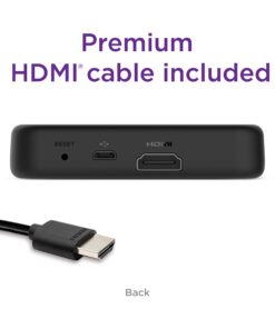 Roku Premiere | HD/4K/HDR Streaming Media Player, Simple Remote and Premium HDMI Cable, Black 36 71bKpnL357L
