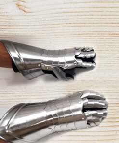 Metal Armour Hand Gloves Pair with Inviting Decor Appeal-(36302) halloween Gloves 21 71bMFHU6meL