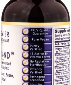 Alternative view of Max B-ND TM, 2 fl oz, Vegan Product - Probiotic-Fermented Vitamin B Complex Formula for Dynamic Liver, Energy, Brain and Mood Support