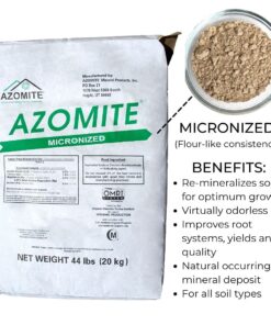 5 Pounds of Azomite - Organic Trace Mineral Powder - 67 Essential Minerals for You and Your Garden by Raw Supply Original version 10 71bMK25y HS